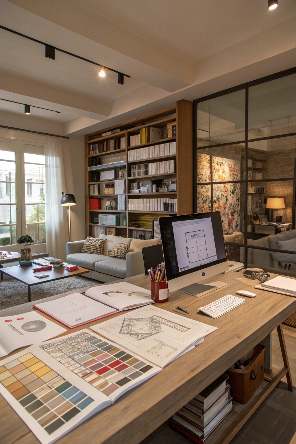 Interior design workspace